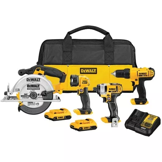 DEWALT 20V MAX Cordless 4-Tool Combo Kit – Ultimate Jobsite Power DCK466D2