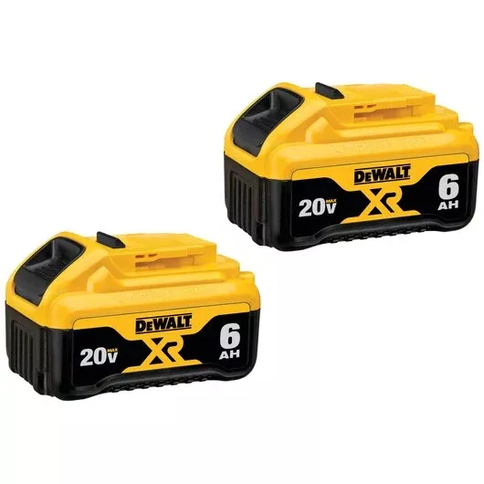 DEWALT 20V MAX* XR 6.0Ah Lithium-Ion Battery 2-Pack | DCB206-2