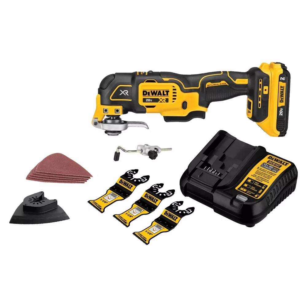 DeWalt 20V MAX XR Brushless 3-Speed Oscillating Multi-Tool 2.0Ah Kit DCS356D1