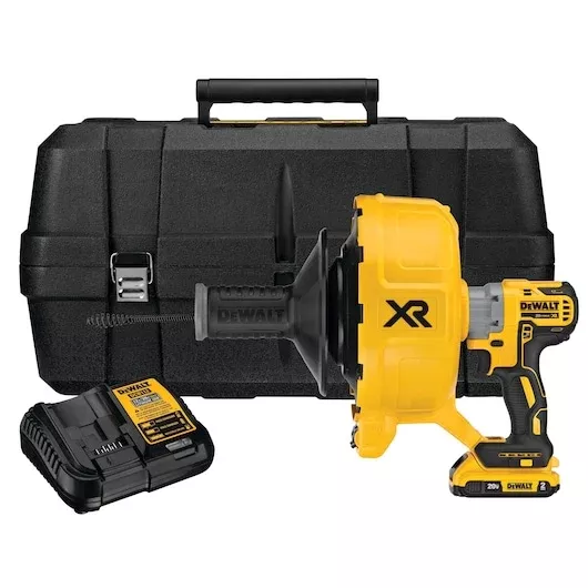 DEWALT 20V MAX XR Brushless Drain Snake Kit DCD200D1 - Cordless Plumbing Solution