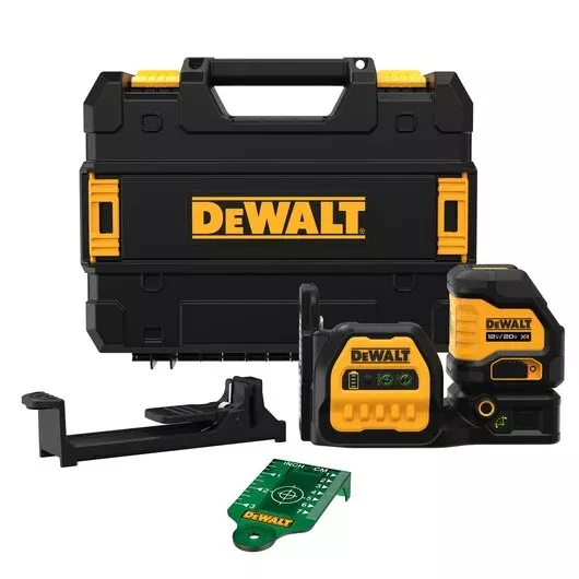 DEWALT 20V MAX XR Cordless Green Cross Line Laser (Tool Only) DCLE34020GB