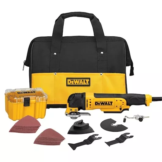 DEWALT 3.0 Amp Corded Oscillating Multi-Tool Kit with 29 Accessories - DWE315K