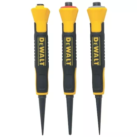 DEWALT Bi-Material Nail Set 3-Piece Kit | Precision Finish DWHT58018