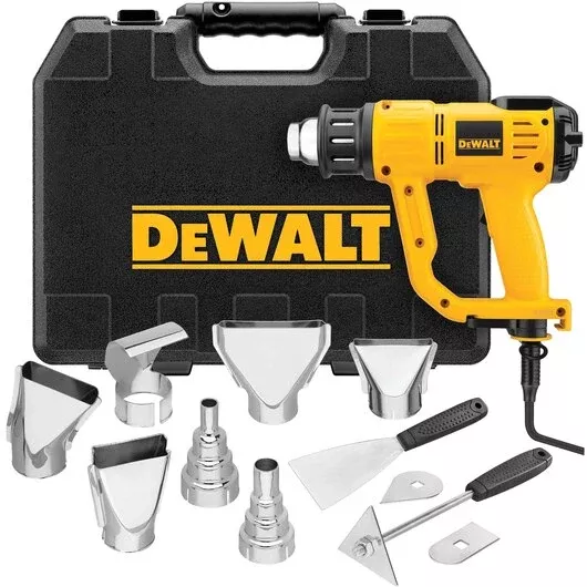 DEWALT D26960K Heavy-Duty Heat Gun Kit with LCD Display & Accessories