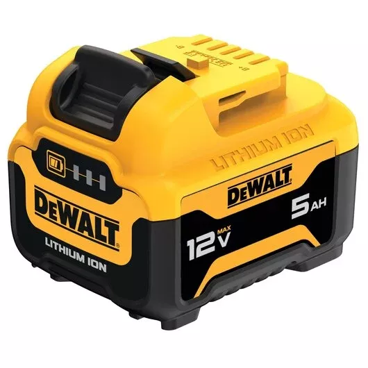 DEWALT DCB126 12V MAX* 5.0Ah XR Lithium-Ion Battery - Extended Runtime for Pro Tools