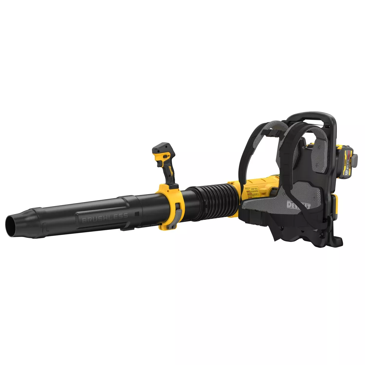 DeWALT DCBL570Y2 60V FlexVOLT 160-MPH 855-CFM Backpack Blower 12.0Ah Kit