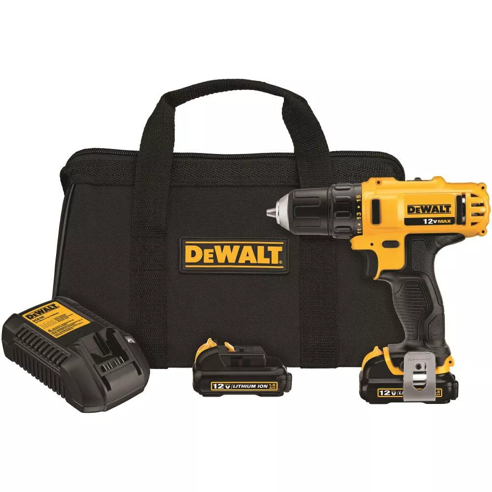 DEWALT DCD710S2 12V MAX 3/8" Drill/Driver Kit - Compact Power for Pros