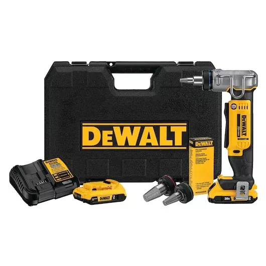 DEWALT DCE400D2 20V MAX Cordless 1" PEX Expander Kit