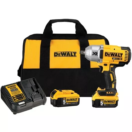 DEWALT DCF899HP2 20V MAX XR Brushless High Torque 1/2" Impact Wrench Kit (5.0Ah)