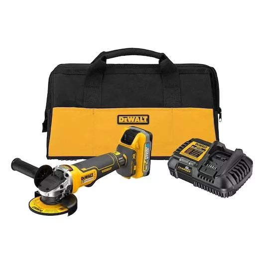 DEWALT DCG413H1 20V MAX XR Brushless 4-1/2" Paddle Switch Angle Grinder Kit with POWERSTACK™ 5.0Ah Battery