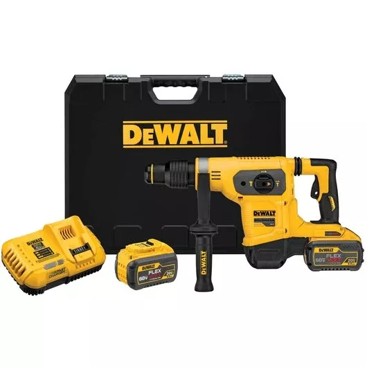DEWALT DCH481X2 60V MAX FLEXVOLT SDS Max Rotary Hammer Kit - 6.1J Energy