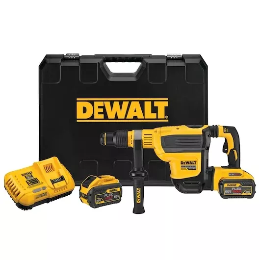 DEWALT DCH614X2 60V MAX 1-3/4" SDS Max Rotary Hammer Kit - Ultimate Concrete Demolition