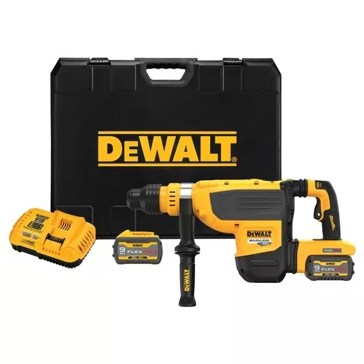 DEWALT DCH735X2 60V MAX 1-7/8" SDS MAX Combination Rotary Hammer Kit - Cordless Concrete Powerhouse