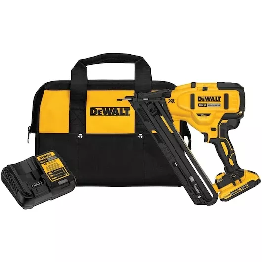 DEWALT DCN650D1 20V MAX XR 15 Ga Angled Finish Nailer Kit - Precision Trim Power