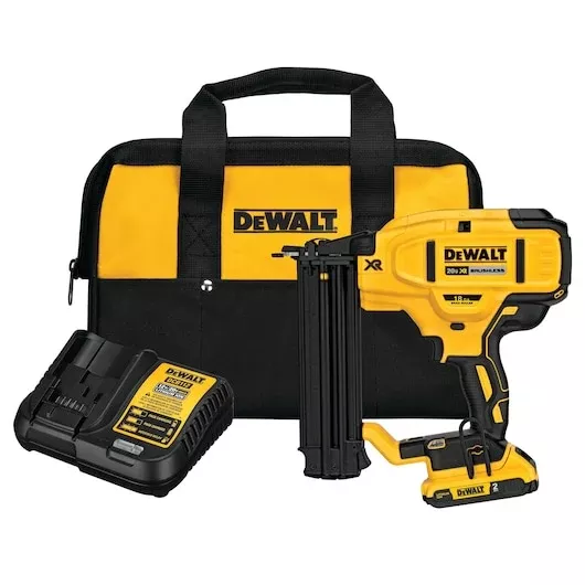 DEWALT DCN680D1 20V MAX* XR 18GA Cordless Brad Nailer Kit - Precision Finishing