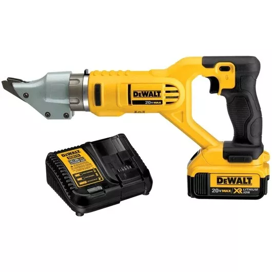 DEWALT DCS494M2 20V MAX XR 14GA Swivel Head Shear Kit - Precision Metal Cutting
