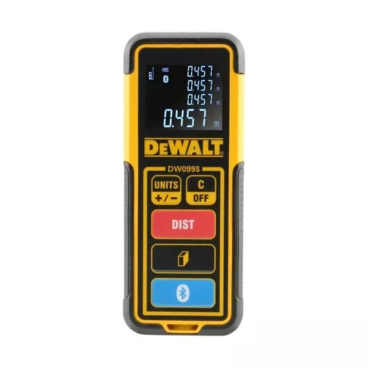 DEWALT DW099S Tool Connect 100 Ft. Bluetooth Laser Distance Measurer