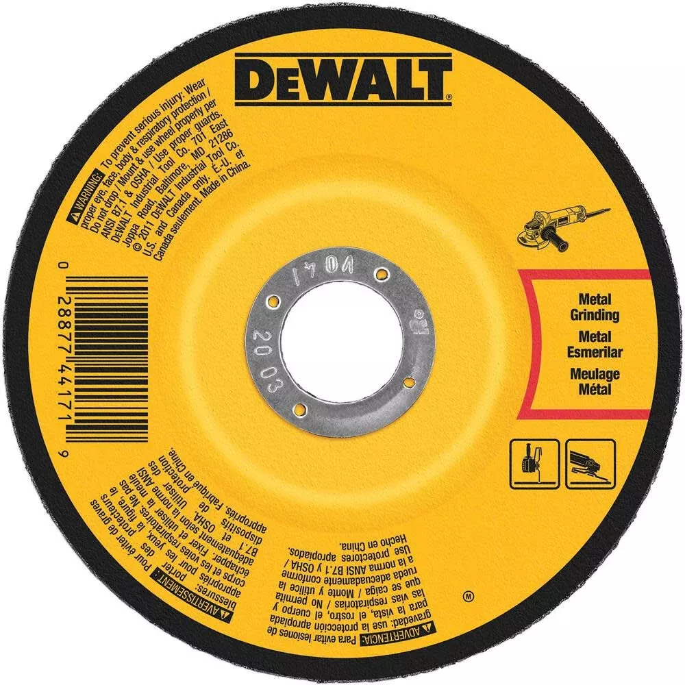DEWALT DW4626 6" High Performance Metal Grinding Wheel (10-Pack)