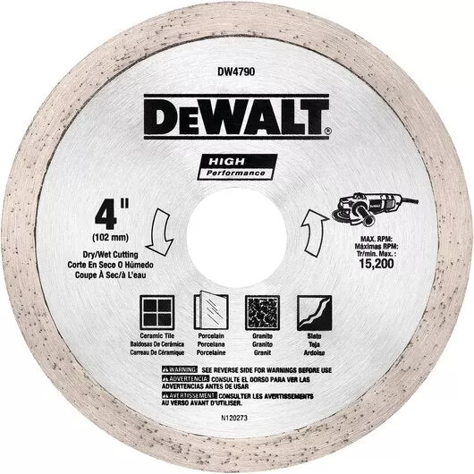 DEWALT DW4791 7-inch Diamond Tile Blade: Precision Cuts for Tile & Stone