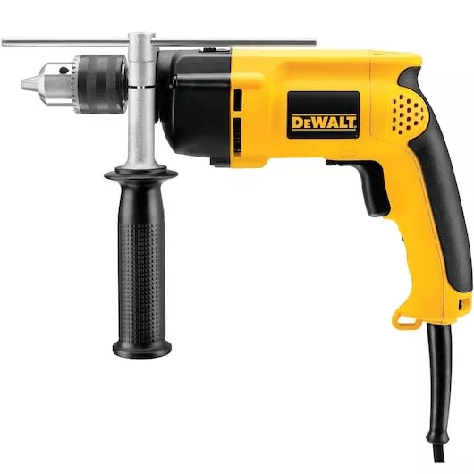 DEWALT DW511 1/2" 8.5 Amp VSR Single Speed Hammer Drill - Heavy Duty Performance