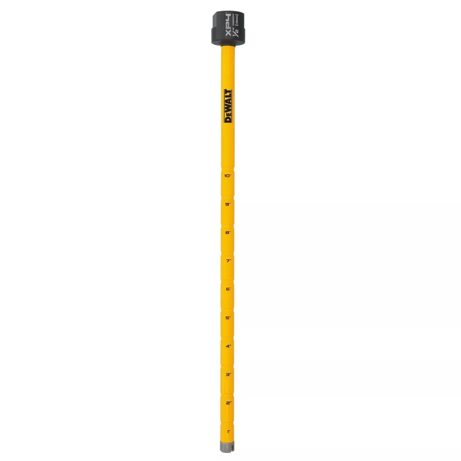 DeWalt DW55000 Diamond Core Drilling Bit, Crown Segment, 1/2 in. (Dia) x 14 in. (L), 5/8 in.-11 Thread