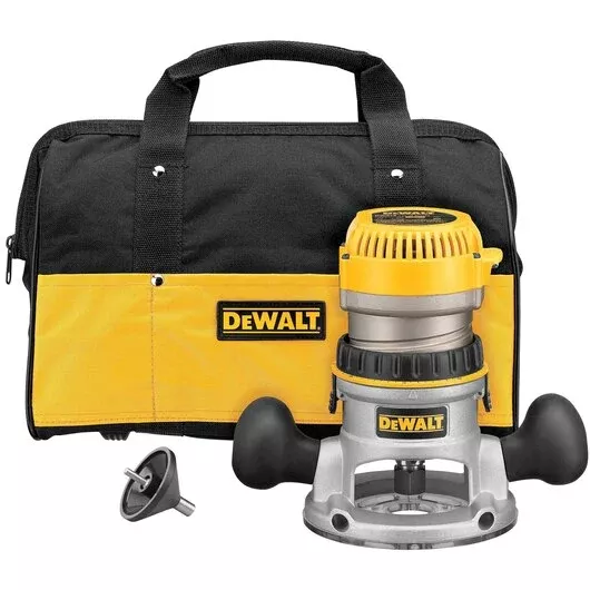 DEWALT DW616K 1-3/4 HP Fixed Base Router Kit - Precision for Woodworkers