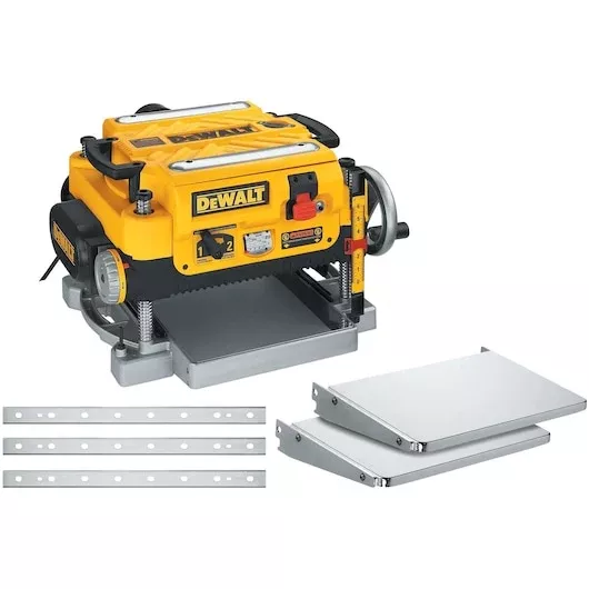 DEWALT DW735X 13-Inch 3-Knife, 2-Speed Thickness Planer Kit with Tables & Extra Knives