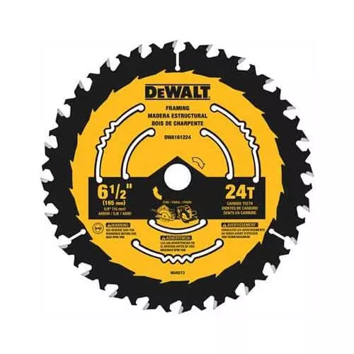 Dewalt Dwa161224 6-1/2 In. Circular Saw Blades 24T(5 Pack)