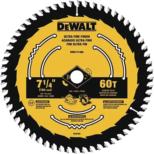 Dewalt Dwa171460B10 7-1/4 In. Uf Circ Saw Blades Bulk (10 Pack)