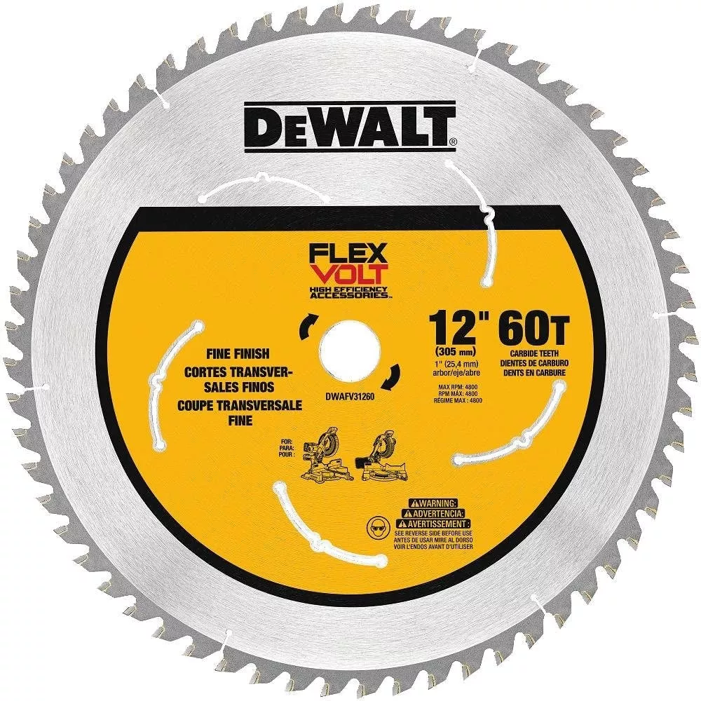 Dewalt Dwafv31260 12 In. 60T Miter Saw Blade