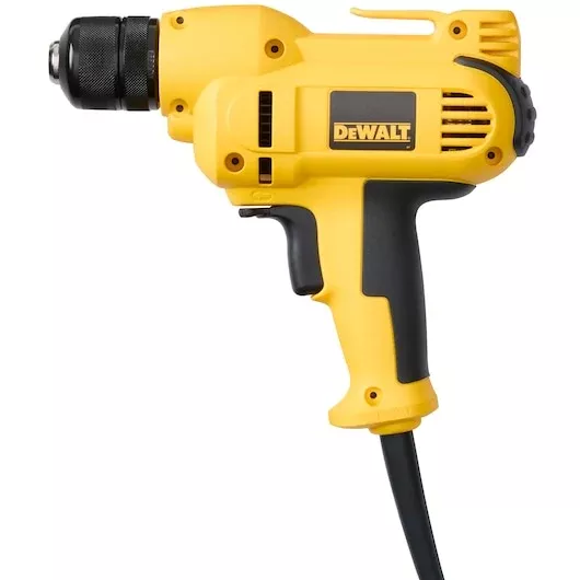 DEWALT DWD115K 3/8" VSR Mid-Handle Drill Kit with Keyless Chuck