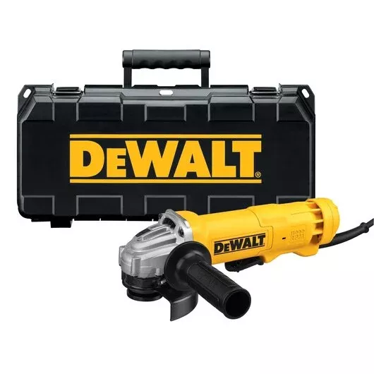 DEWALT DWE402K 4-1/2" 11 Amp Corded Angle Grinder Kit with Paddle Switch