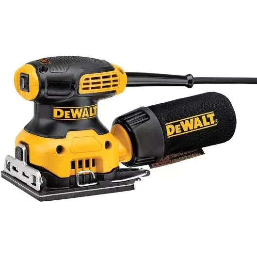 DEWALT DWE6411K 1/4 Sheet Palm Grip Sander Kit - Smooth Finishes, Superior Dust Control