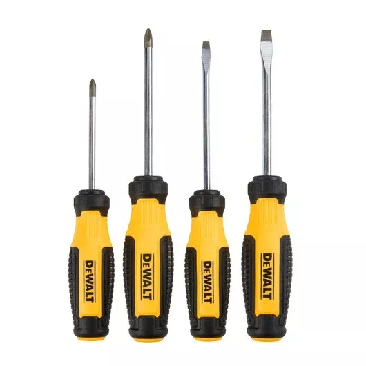 DEWALT DWHT65200 4-Piece Screwdriver Set - Essential Grip & Torque for Pros