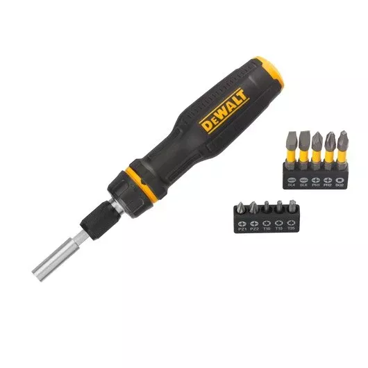 DEWALT DWHT68001 MAX FIT 10-Piece Telescoping Ratcheting Multi-Bit Screwdriver Set