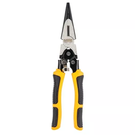 DEWALT DWHT70277 Compound Action Long Nose Pliers - Ultimate Cutting Power for Electricians