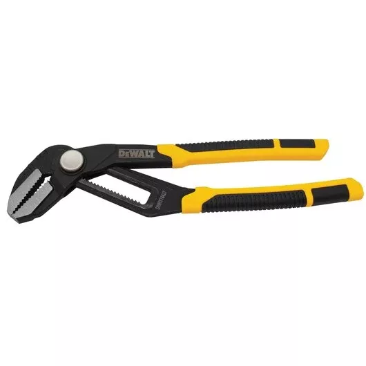 DEWALT DWHT74427 10" Straight Jaw Pushlock Pliers - Ergonomic Grip & Wide Jaw