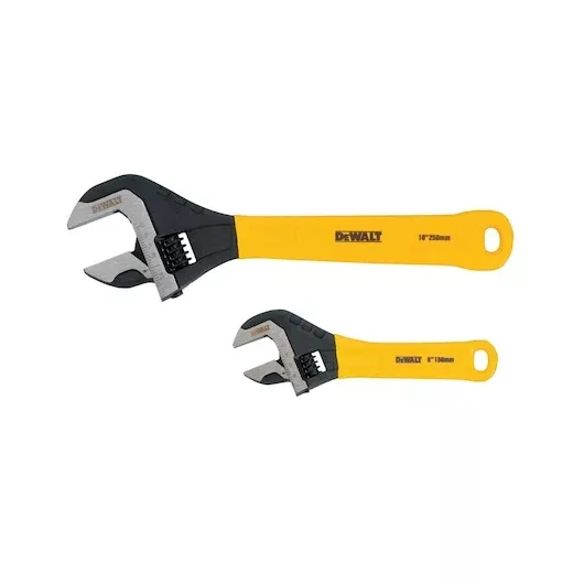 DEWALT DWHT75497 Dip Grip Adjustable Wrench Set (6" & 10")
