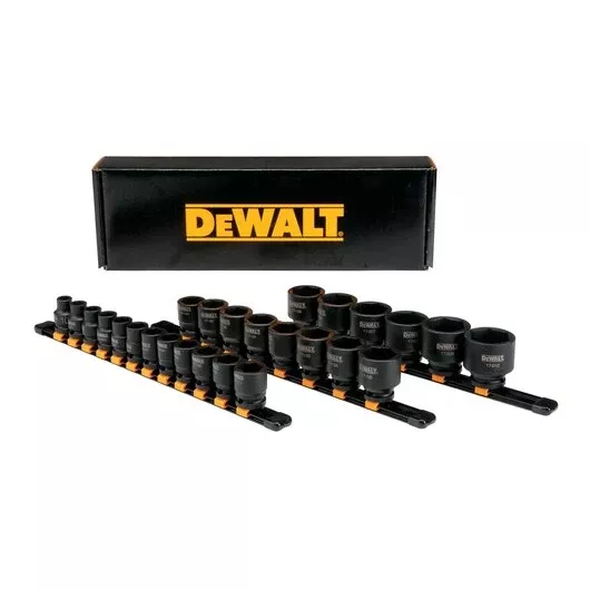 DEWALT DWMT19243: 26-Piece 1/2" Drive Metric Impact Socket Set