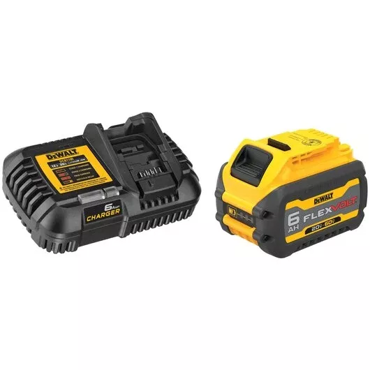 DEWALT FLEXVOLT 20V/60V MAX 6.0Ah Battery & 6A Charger Kit | DCB606C