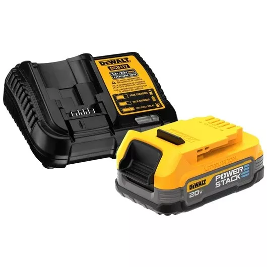 DEWALT POWERSTACK™ 20V MAX* Compact Battery & Charger Kit (DCBP034C)