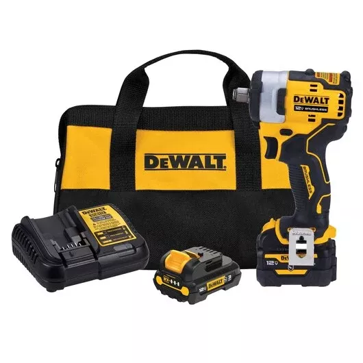 DEWALT XTREME 12V MAX Brushless 1/2" Cordless Impact Wrench Kit DCF901GJ1G1