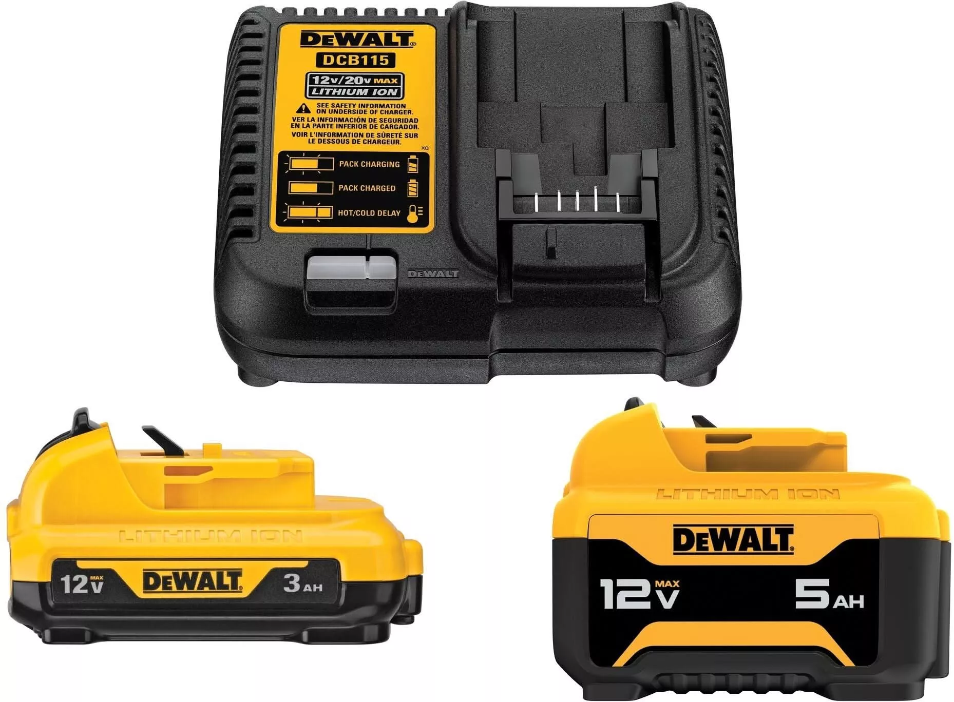 DeWALT12V Starter Kit 3Ah and 5Ah Battery with Charger