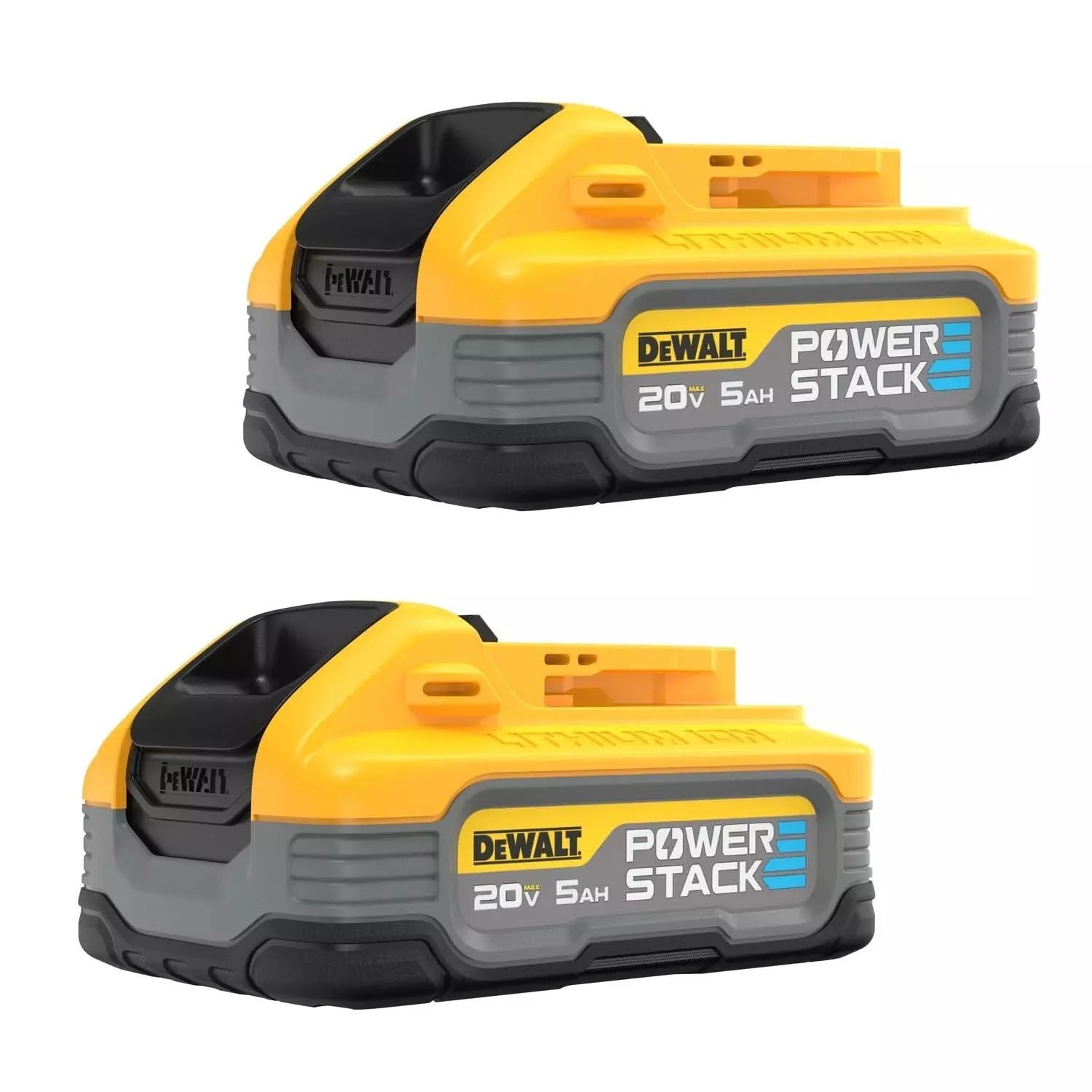 DeWalt20V MAX POWERSTACK 5.0Ah Battery, 2-Pack