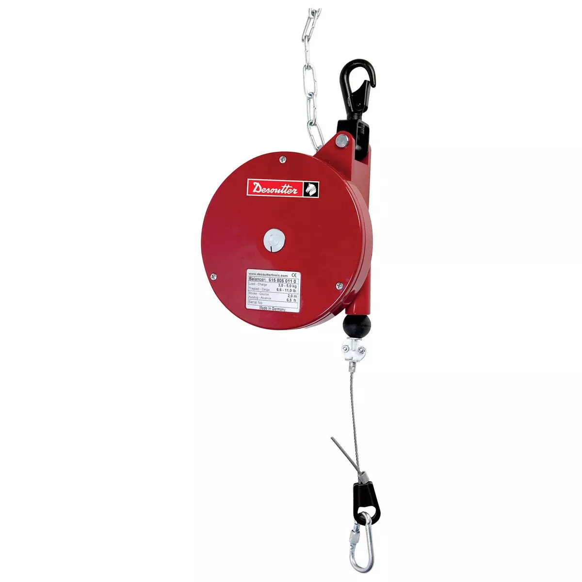 DF Tool Balancer || Steel Cable || Drum Lock || 7-121 lbs (3-55 kg)