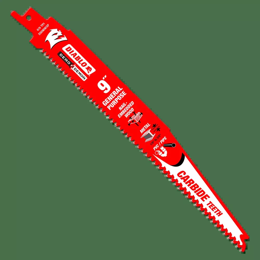 DIABLO 9" Demo Demon Carbide General Purpose Recip (3 PACK)