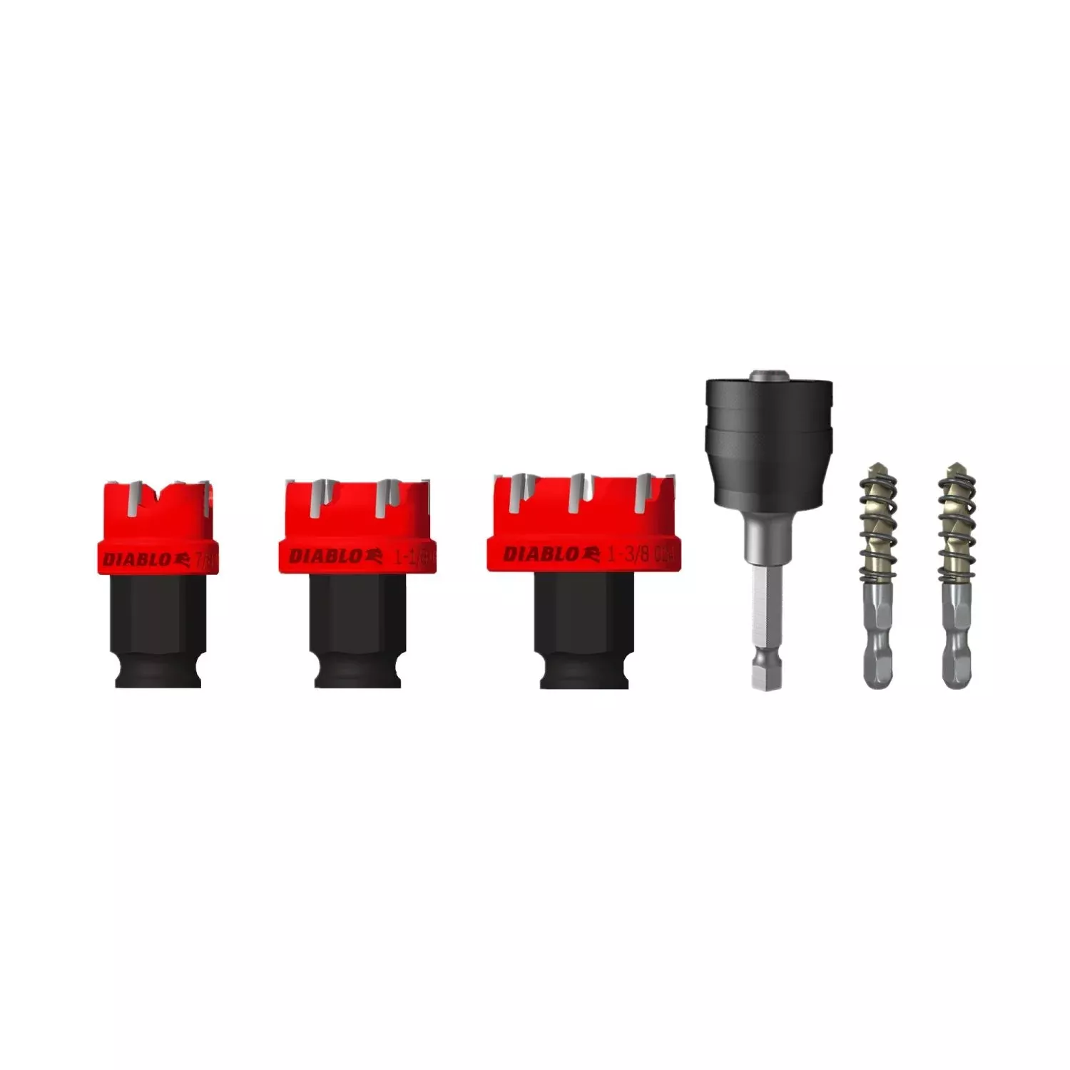 Diablo DHS06CFS 6 pc Steel Demon Carbide Tooth Hole Cutter Set (6-Pack)