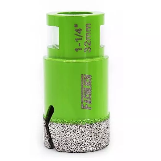 Diamond Core Drill Bit - 1-1/4" Granite Hole Saw 32mm Porcelain Drill Bits Vacuum Brazed for Porcelain Tile Granite Marble Masonry