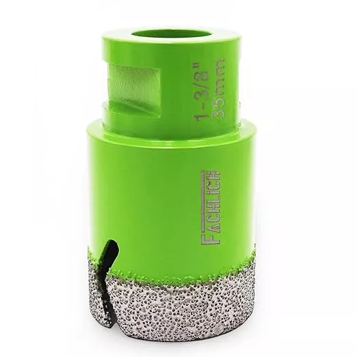 Diamond Core Drill Bits - 1-3/8" Tile Hole Saw 35mm for Porcelain Tile Granite Marble Masonry Brick