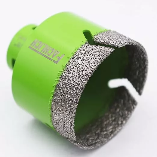 Diamond Core Drill Bits,2-3/8" 60mm Tile Drill Bits Vacuum Brazed Diamond Hole Saw for Porcelain Tile,Granite,Marble,Concrete,Masonry,Brick